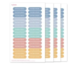 120 Etiquetas para Ropa Solid Colors