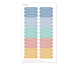 120 Etiquetas para Ropa Solid Colors