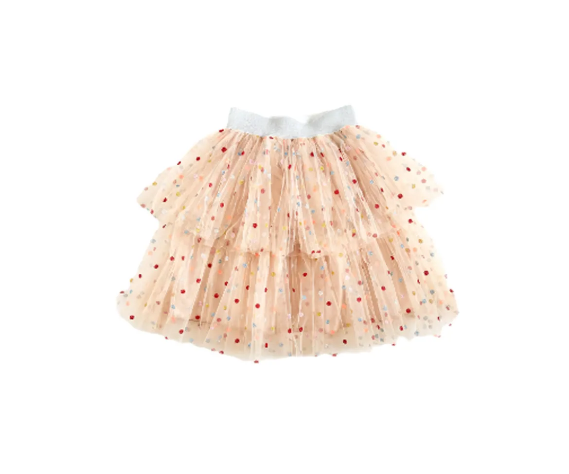 Falda Lunares Multicolor