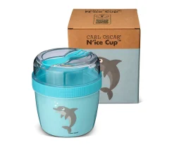 Fiambrera Snack N'ice Cup con Disco Refrigerante Blue Dolphin