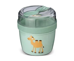 Fiambrera Snack N'ice Cup con Disco Refrigerante Green Camel