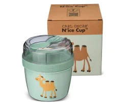 Fiambrera Snack N'ice Cup con Disco Refrigerante Green Camel