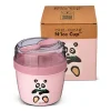Fiambrera Snack N'ice Cup con Disco Refrigerante Panda Pink