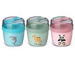 Fiambrera Snack N'ice Cup con Disco Refrigerante Panda Pink