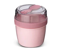 Fiambrera Snack N'ice Cup con Disco Refrigerante Pink