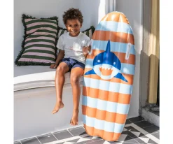 Flotador Tabla de Surf Orange Blue Sharks