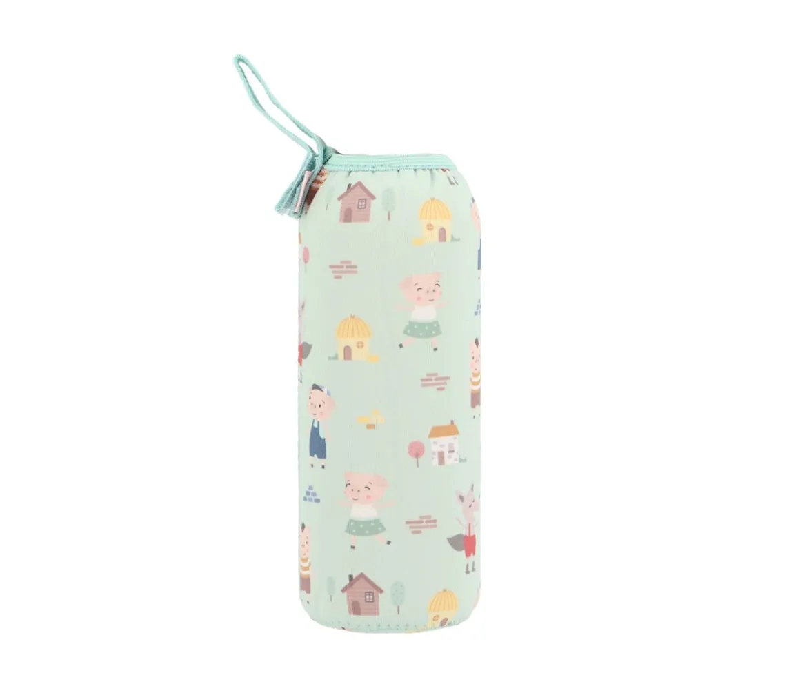 Funda Neopreno 750ml Personalizable The Three Little Pigs