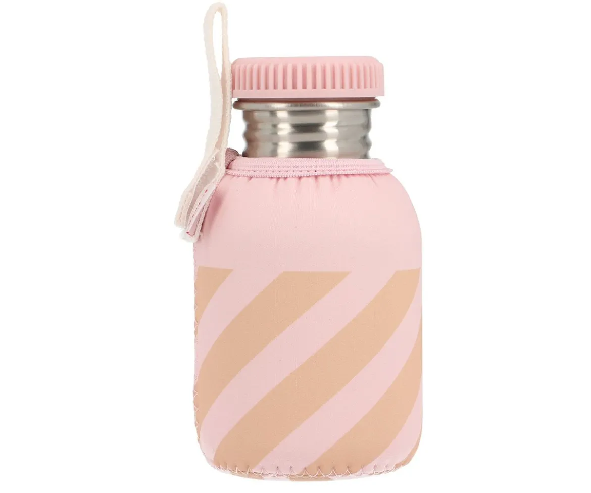 Funda Neopreno Stripes Pink 350ml Personalizable