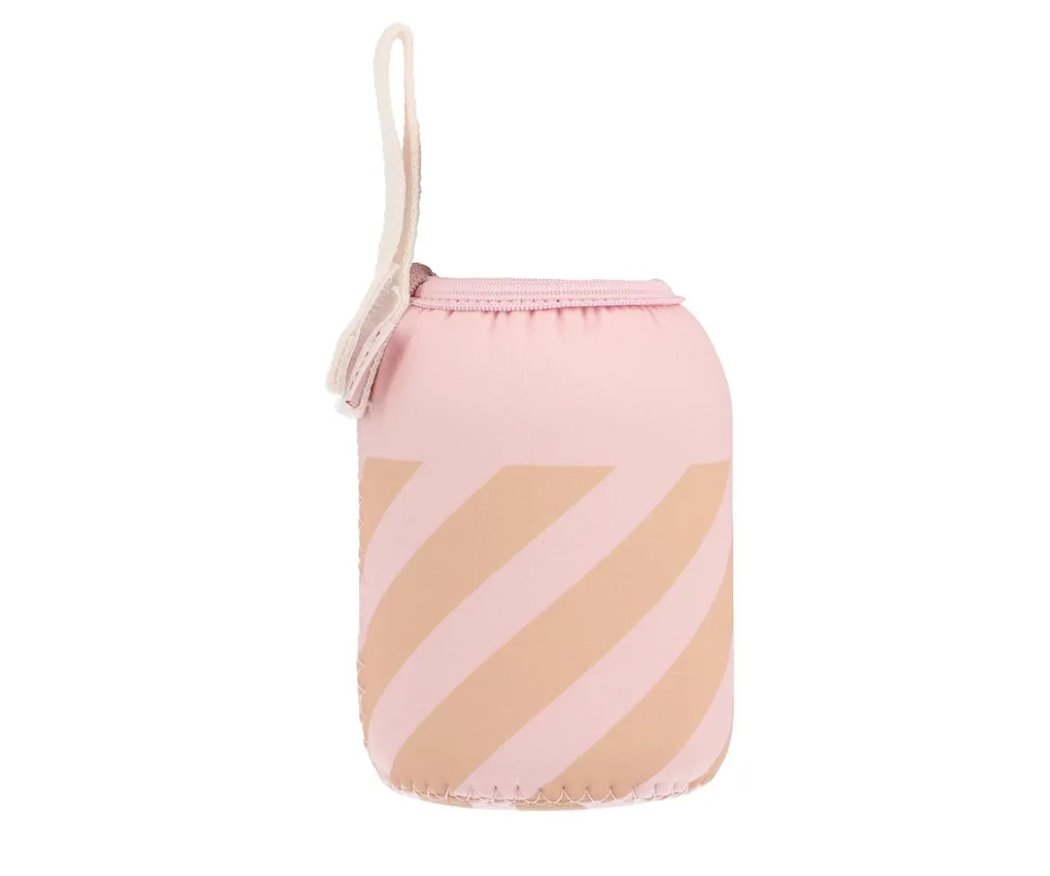 Funda Neopreno Stripes Pink 350ml Personalizable