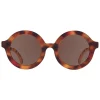 Gafas de Sol Flexibles (3-5años) Euro Round Amber Lenses Classic Tortoise