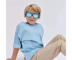 Gafas de Sol Flexibles (+6 años) Navigator Polarizadas Midnght Blue Light Blue Mirrored Lenses