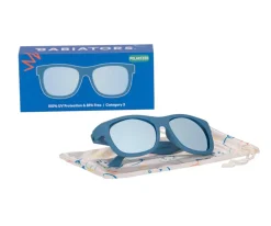 Gafas de Sol Flexibles (+6 años) Navigator Polarizadas Midnght Blue Light Blue Mirrored Lenses