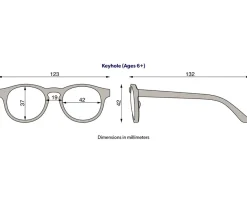 Gafas de Sol Flexibles Keyhole (+6años) Sweet Cream