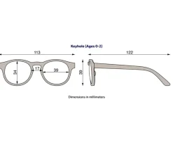 Gafas de Sol Flexibles Keyhole (0-24m) Polarizadas Pretty in Pink