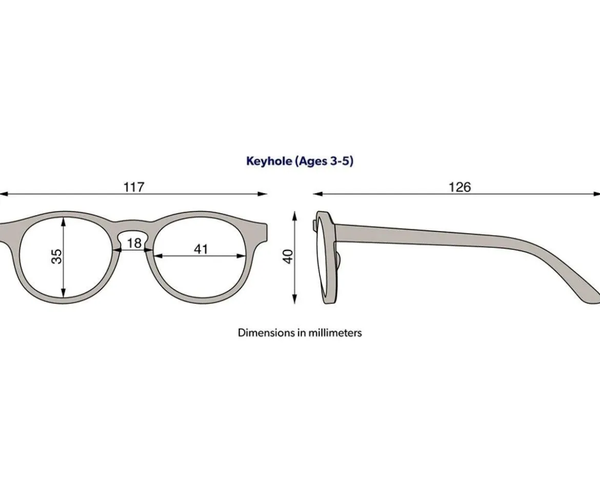 Gafas de Sol Flexibles Navigators (3-5años) Baby Blue Amber Lenses