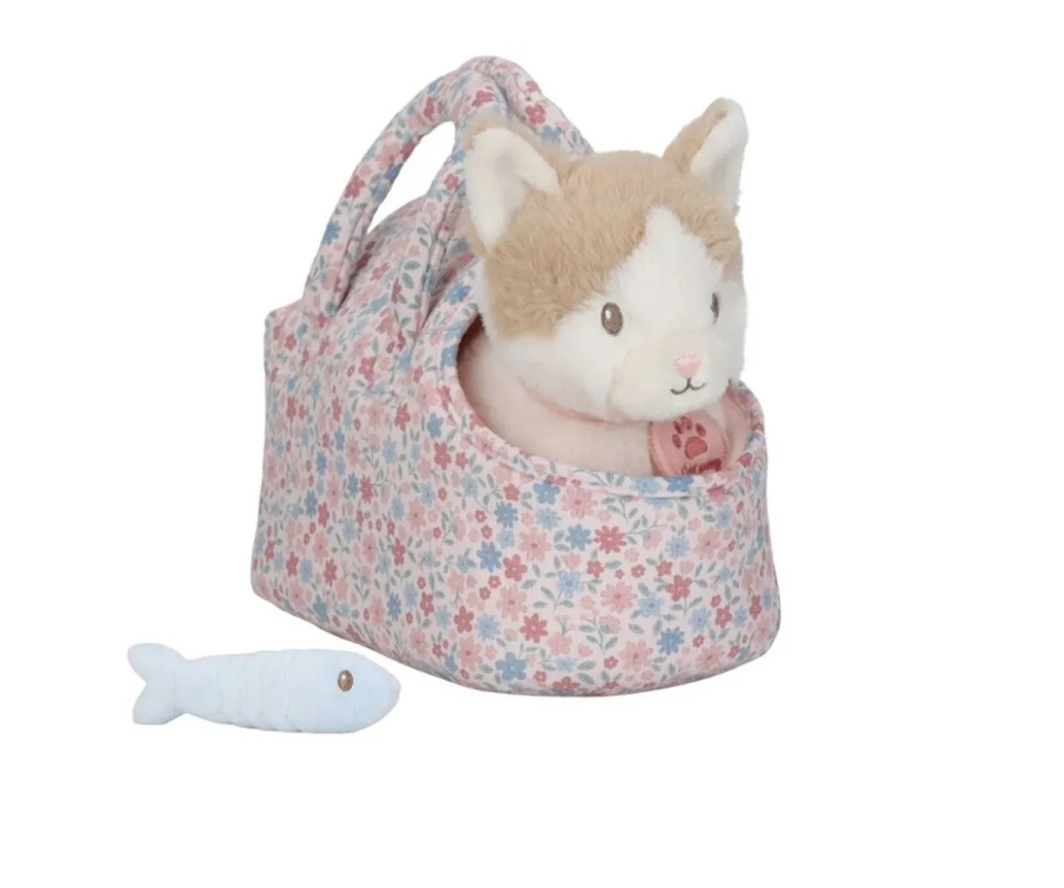 Gatito de Peluche Marley con Bolsa de Transporte