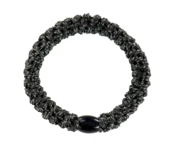 Goma del Pelo Kknekki Negro Purpurina