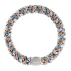 Goma del Pelo Kknekki Seablue Purpurina Mix