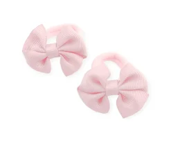 2 Gomas de Pelo Rosa Bebé