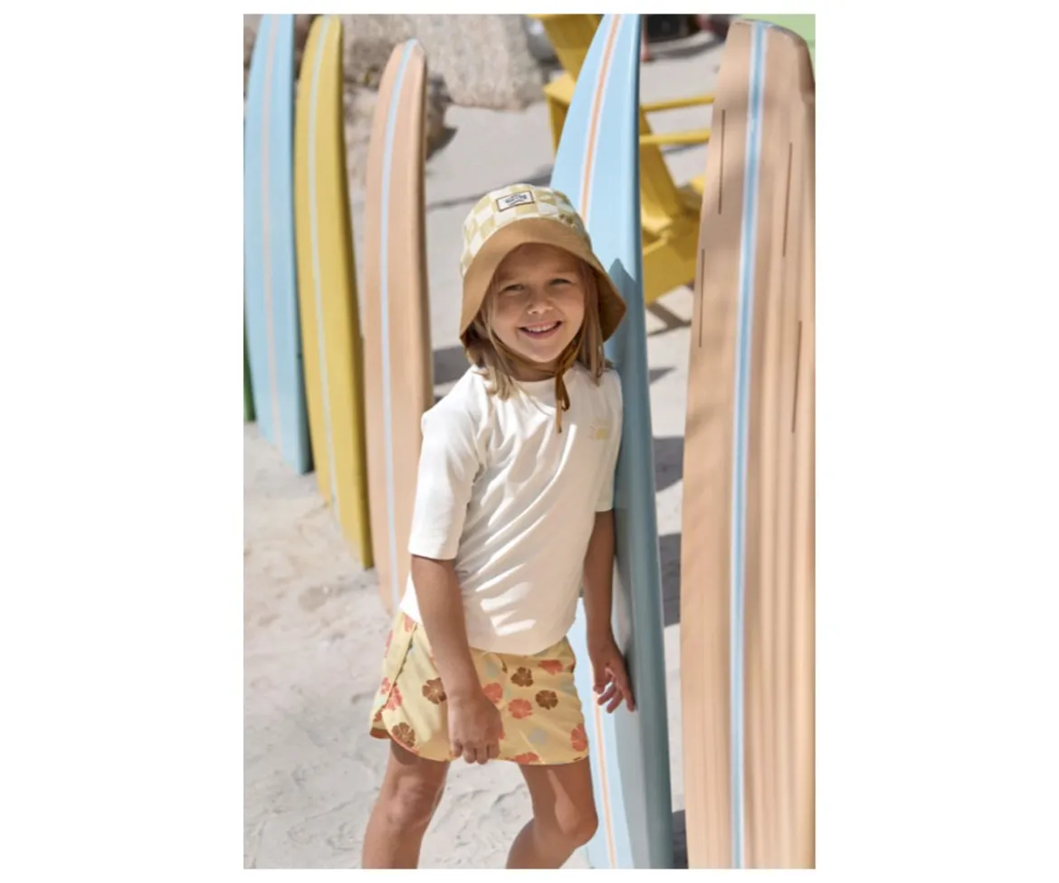 Gorrito de Baño con Protección Check Vanila/Sea Salt