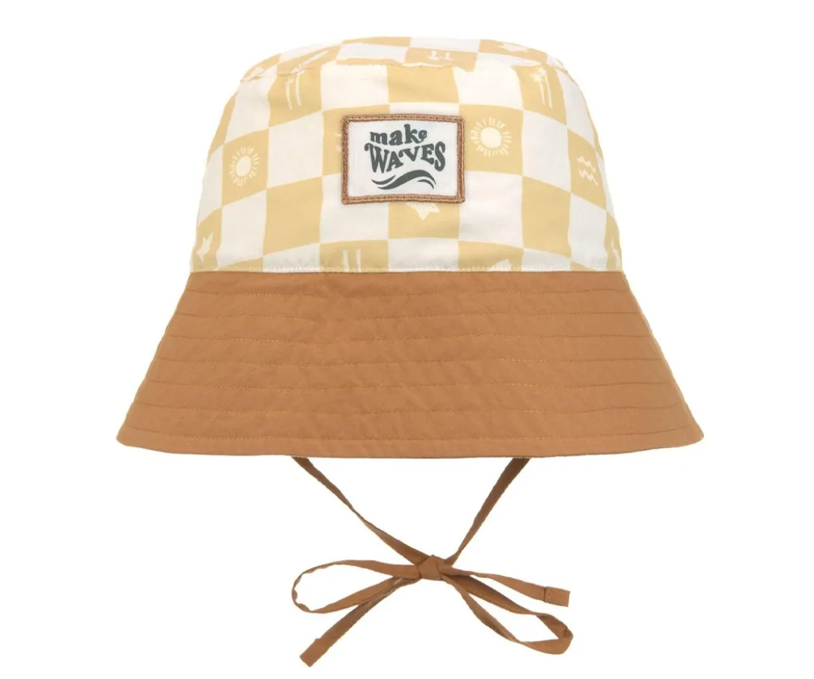 Gorrito de Baño con Protección Check Vanila/Sea Salt