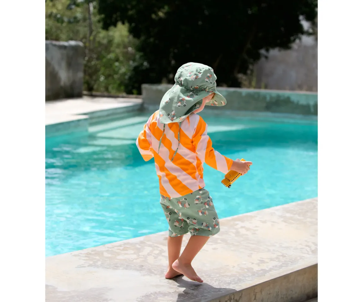 Gorrito de Playa Flap con Protección Solar Scooter Dog Green