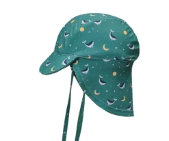 Gorro Playa Bebé Whale Teal