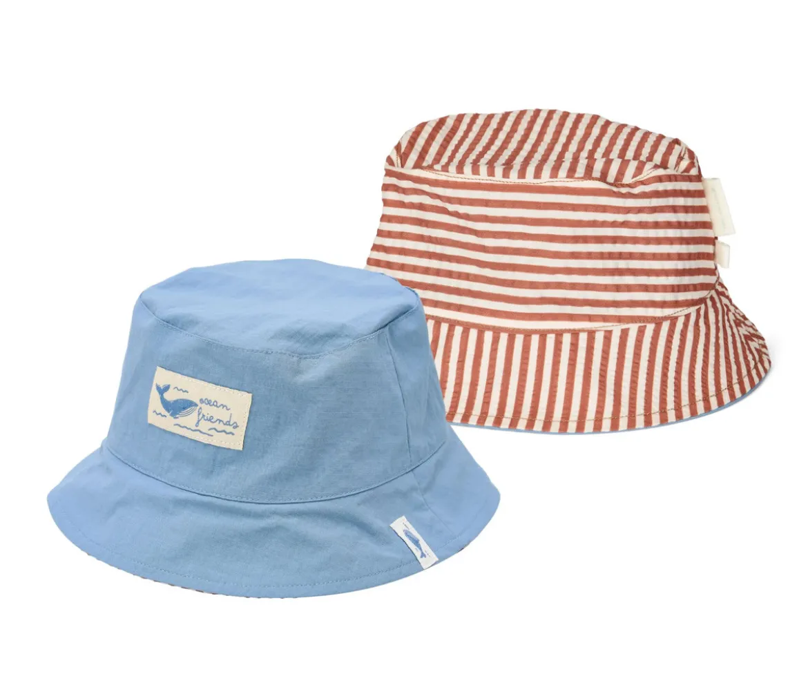 Gorro Reversible Ocean Brown Stripes