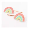 2 Horquillas Rainbow Glitter