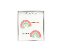 2 Horquillas Rainbow Glitter
