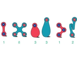Itsy Pack - Flamingo / Turquoise 18 Piezas