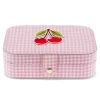 Joyero Pink Gingham Cherry