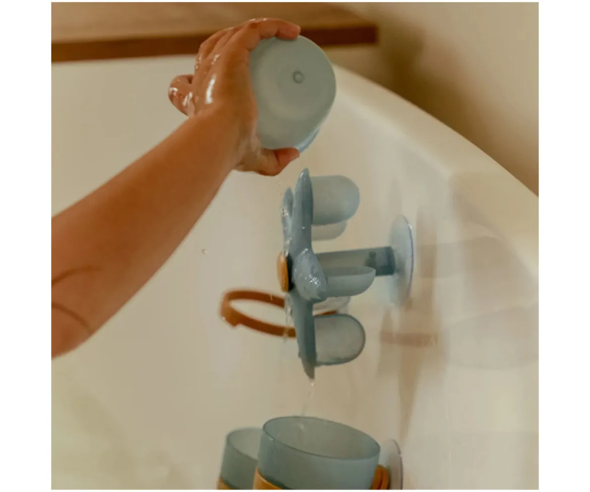 Juego de Baño Tazas y Estrella Azul