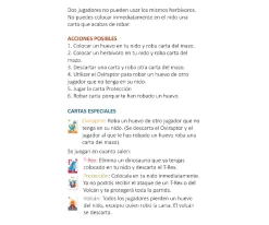 Juego de Cartas Dino Family