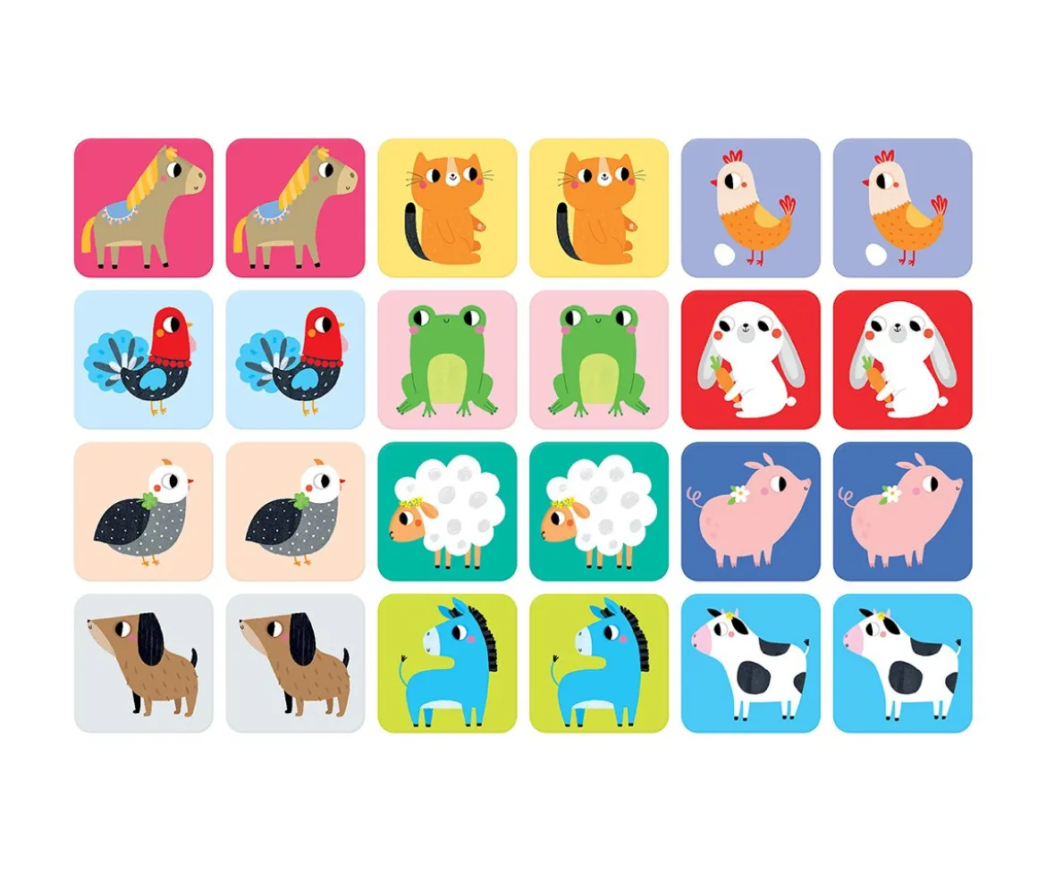 Juego de Memoria XXL Farm Animals