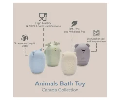 Juguetes de Baño Silicona Animal Canada Collection