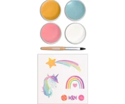 Kit 4 Colores Pintura de Cara Unicornio