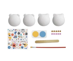Kit Creativo 6 Animales de Yeso para Decorar