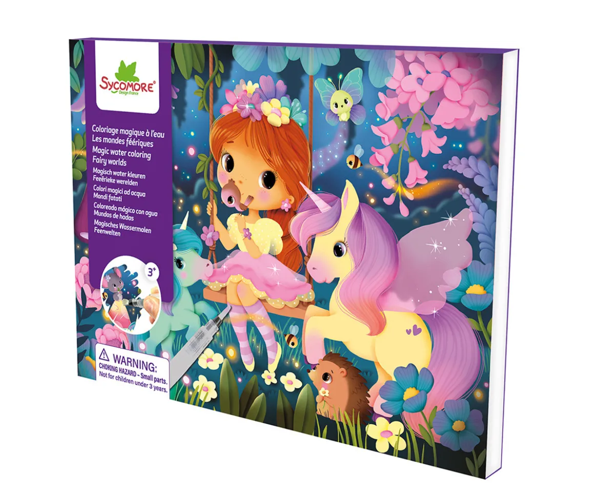 Kit Creativo Pockets Coloreado Mágico con Agua Mundos Fantásticos