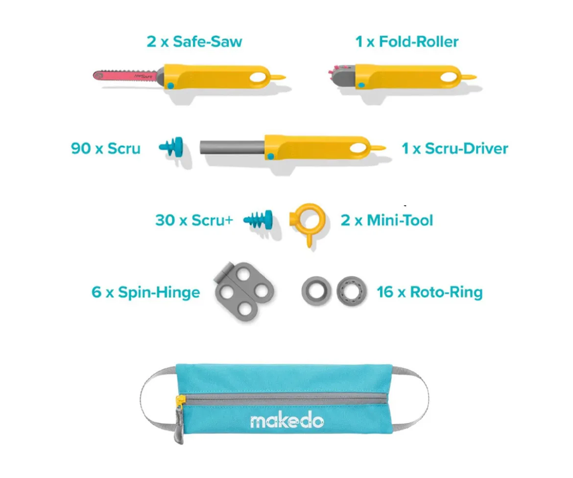 Kit de Construcción Makedo 149 piezas Holiday Bundle