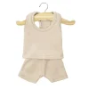 Les P'tits Basiques Ropa Interior Marcel en Maille Côtelée Latte para Muñeco Gordis