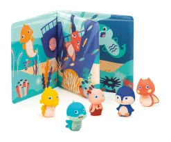 Libro de Baño y 5 Marionetas de Dedo