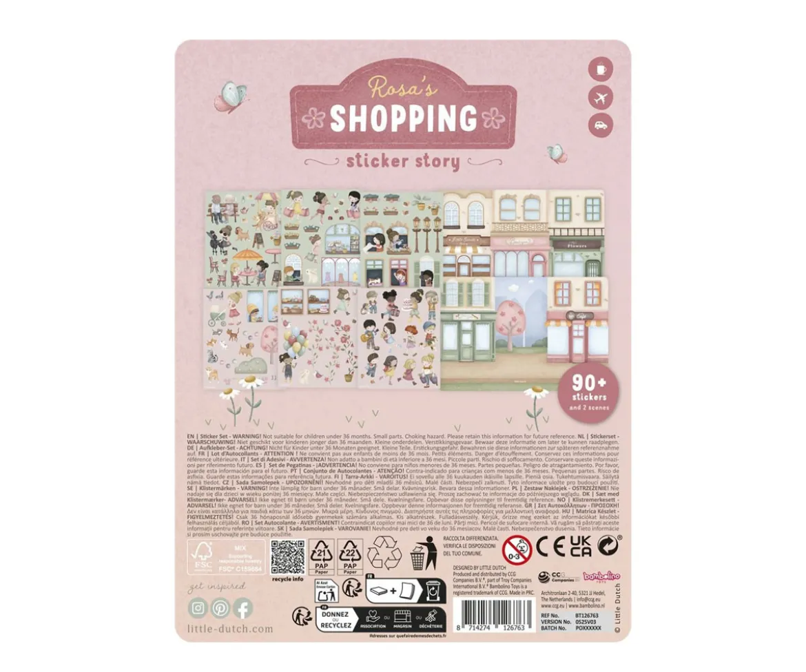 Libro de Pegatinas de Compras con Rosa