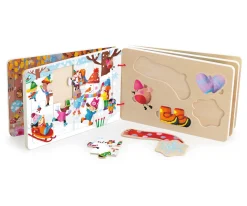 Libro de Puzzles de Madera Le 4 Saisons