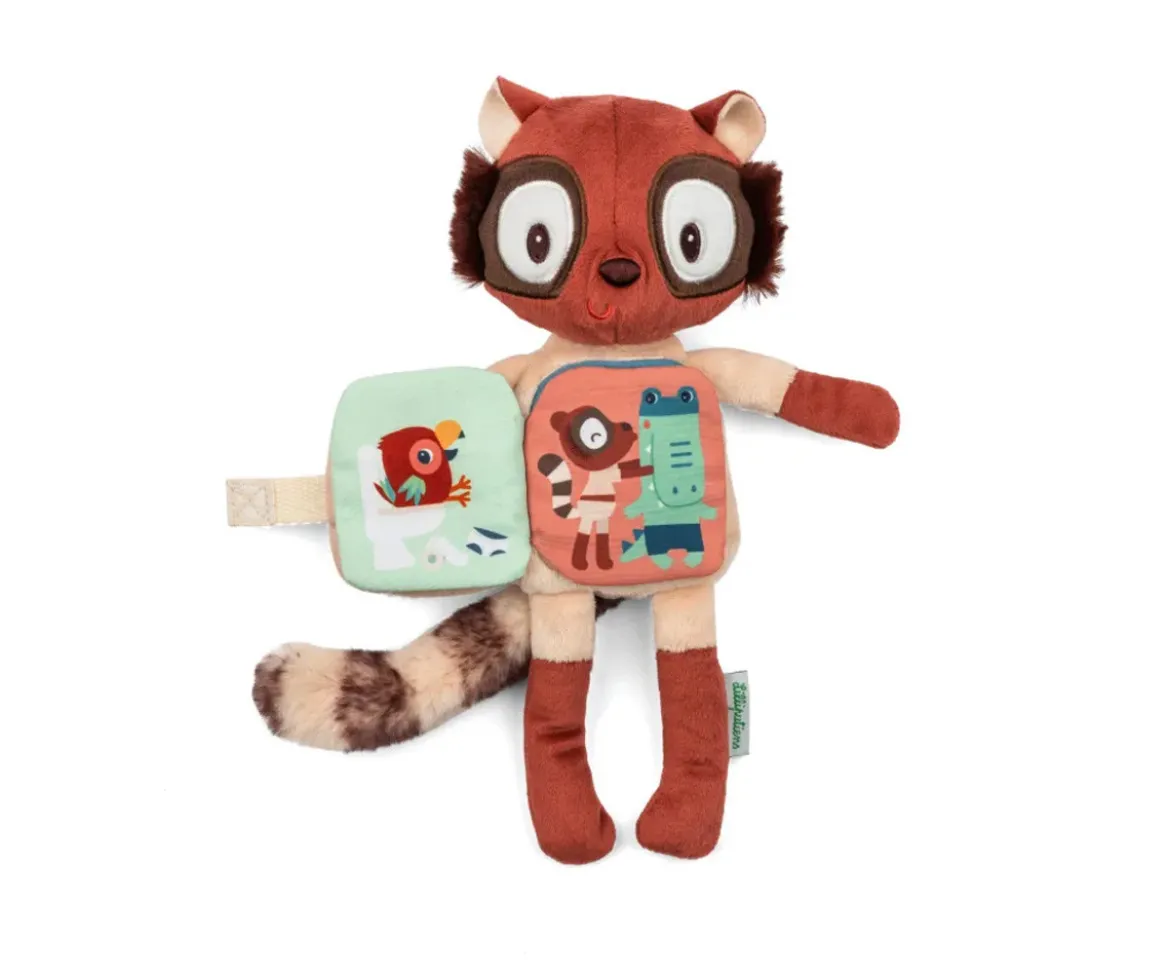 Libro de Tela y Peluche Fosforescente Elvis El Lémur
