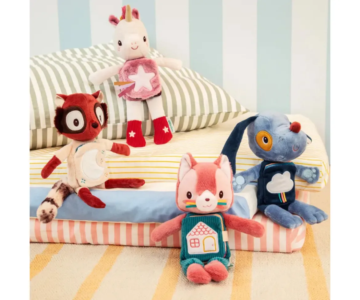 Libro de Tela y Peluche Fosforescente Elvis El Lémur