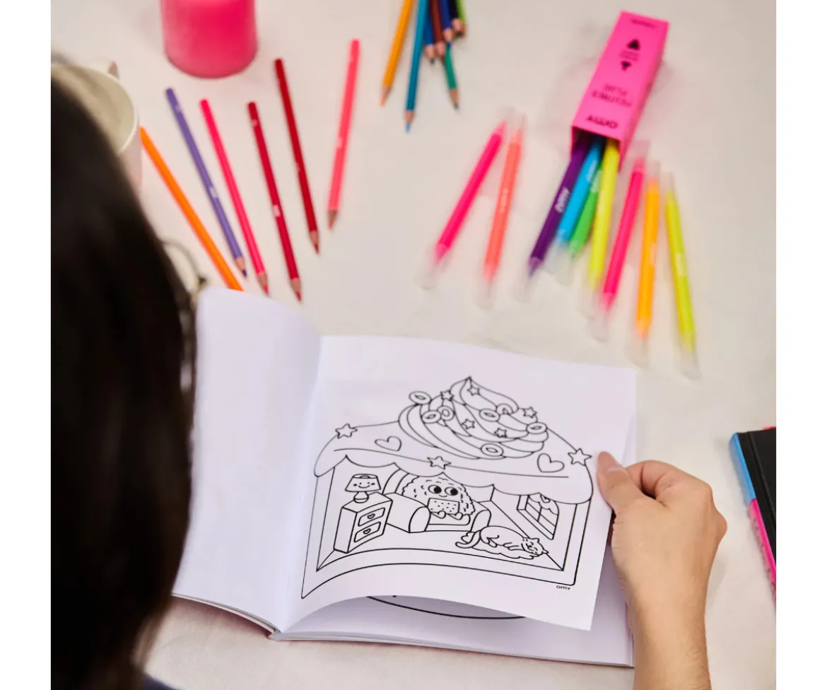Libro para Colorear Cozy Art Kawai