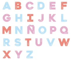 Llavero Metacrilato Letra Personalizable Color Mix