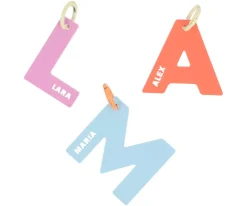 Llavero Metacrilato Letra Personalizable Color Mix