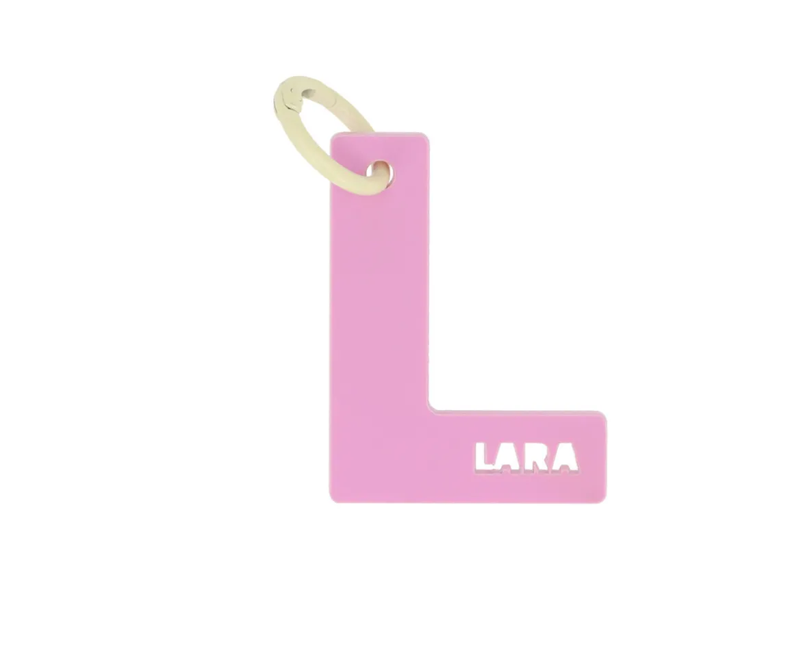 Llavero Metacrilato Letra Personalizable Color Mix